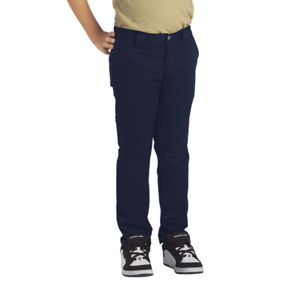 Dickies Big Boys' Skinny Straight Pant  Dark Navy  16