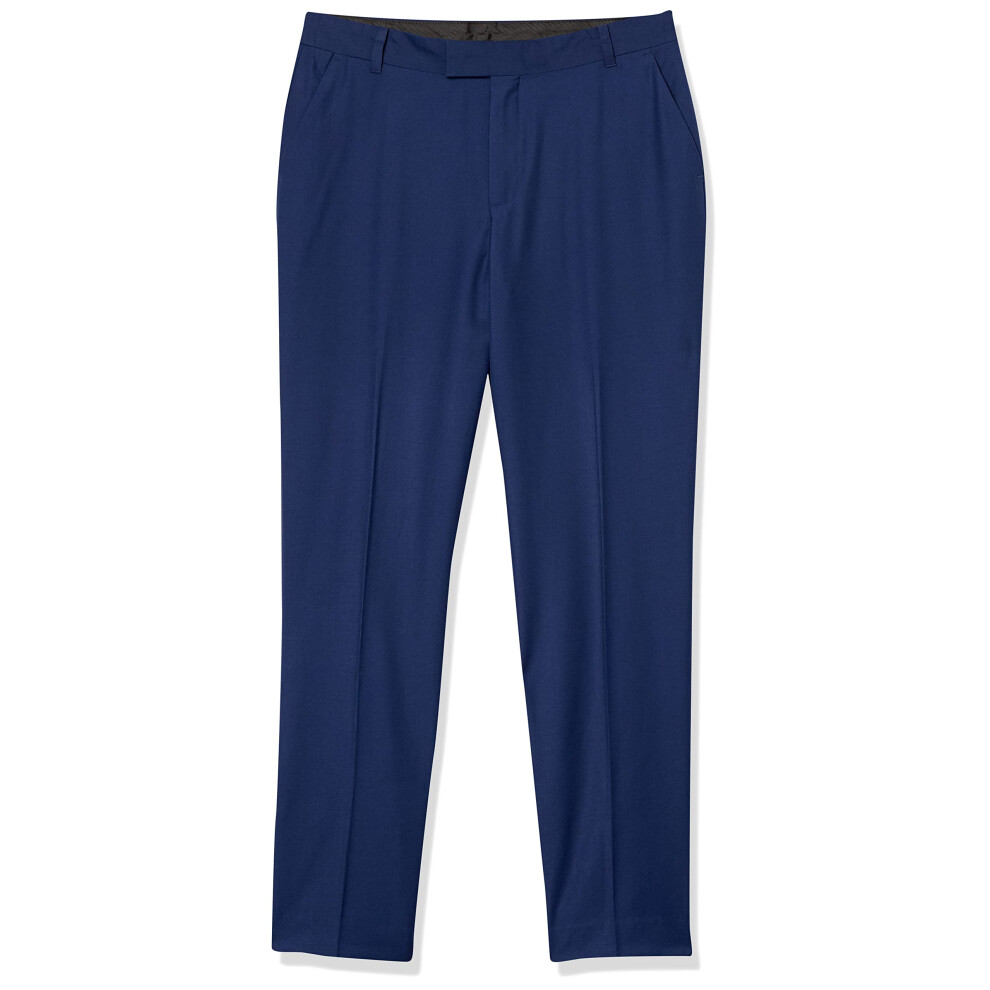 Calvin Klein Big Boys' Flat Front Dress Pant  Infinite Blue  20