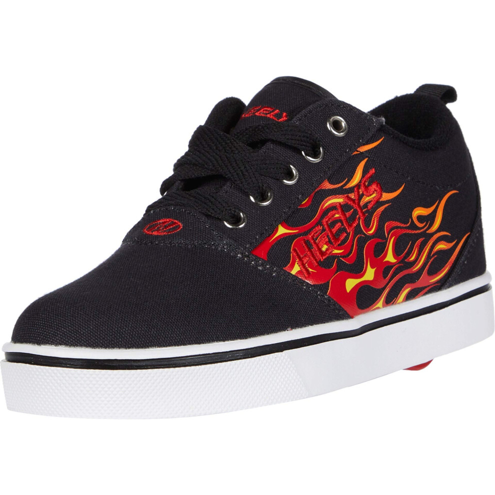 HEELYS Boy's Pro 20 Prints (Little Kid/Big Kid/Adult) Black/Red Flames