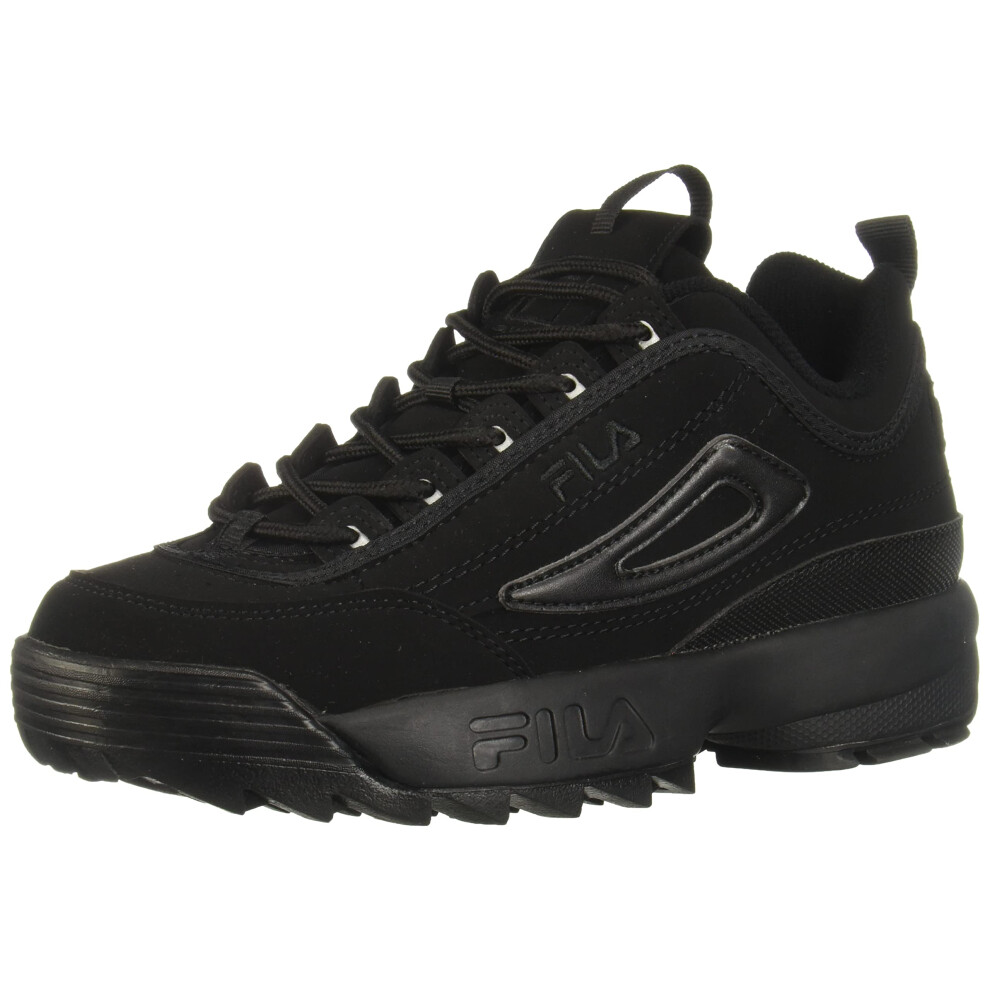 Fila Little Kid/Big Kid Disruptor II Sneaker Triple Black 4.5 M US Big