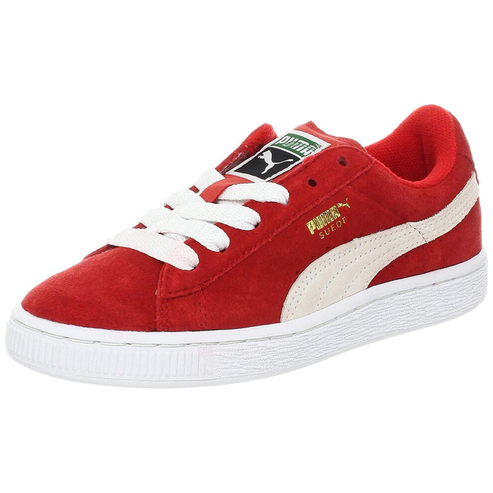 PUMA Suede JR Sneaker High Risk Red/White 4 M US Big Kid