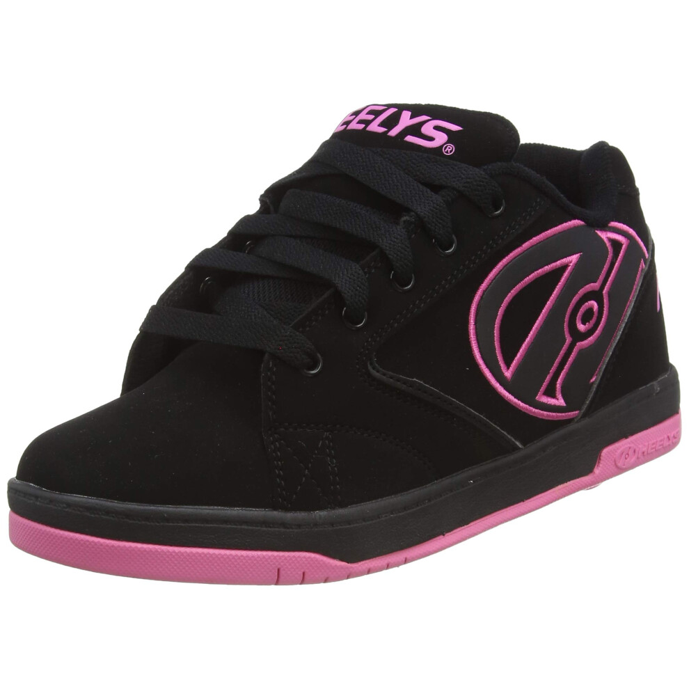 Heelys Kids Propel-K Skate Shoe  Black Hot Pink  4 US