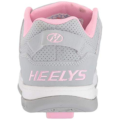 HEELYS Unisex-Child Voyager Παπούτσι Τένις, Γκρι/Ροζ, 7 Μεγάλο Παιδί 2