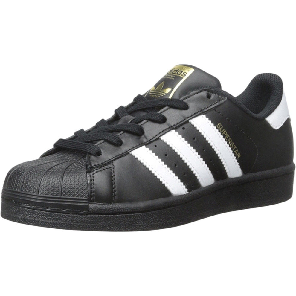 adidas Originals unisex child Superstar Sneaker  Black/White/Black  4