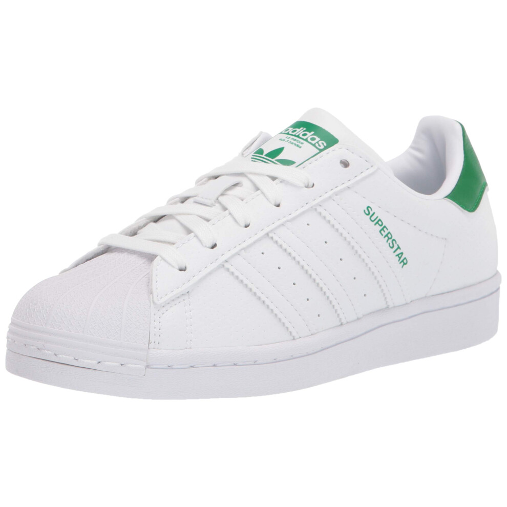 adidas Originals Superstar Sneaker  Core White/White/Green  5 US Unise