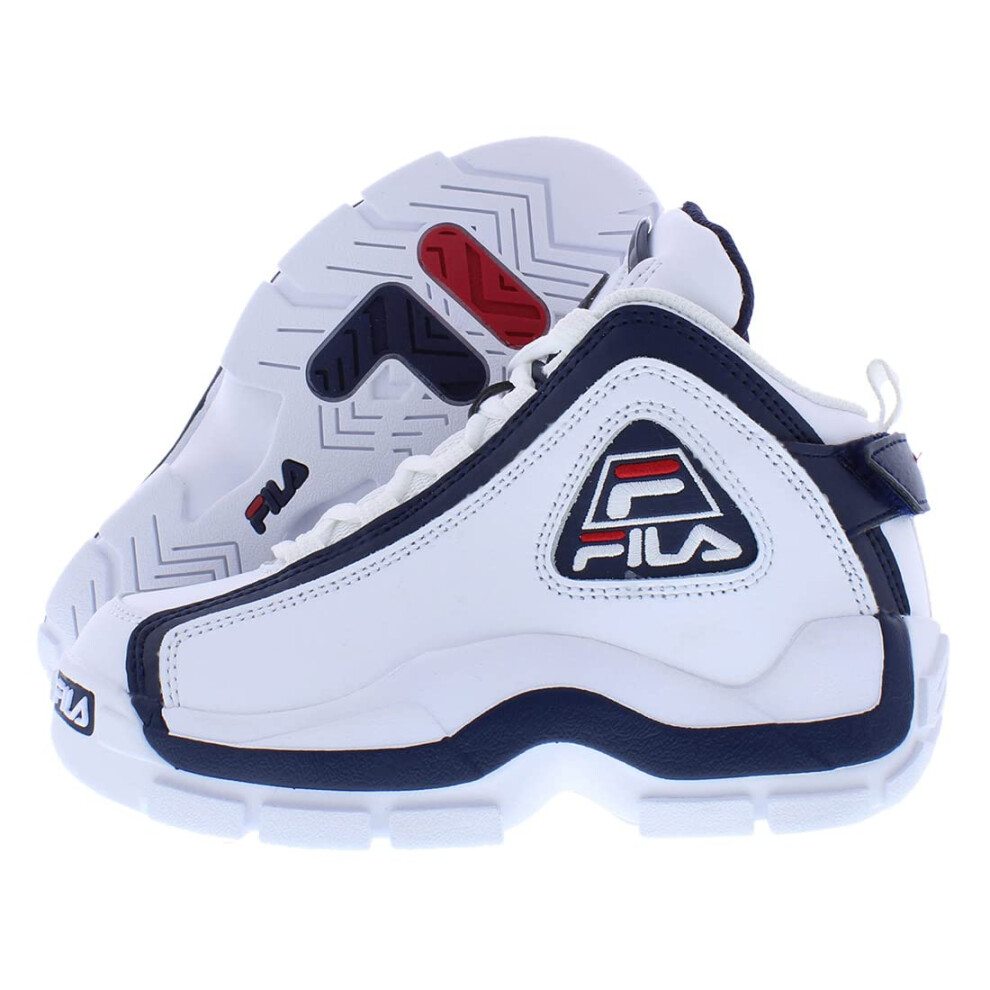 Fila Kids Grant Hill 2 (Little Kid) White/Fila Navy/Fila Red 11 Little