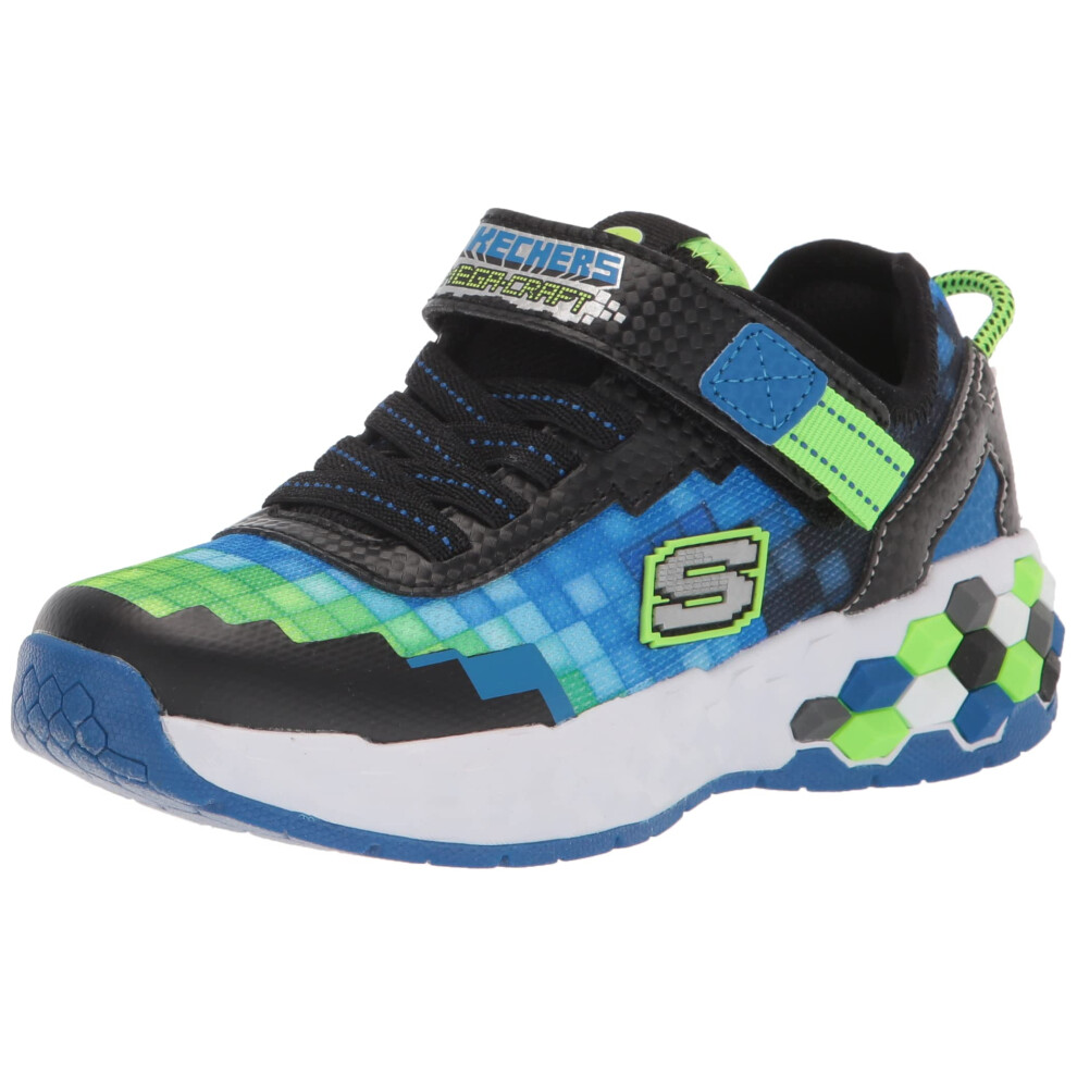 Skechers Kids Boy's Mega-Craft 2.0 Sneaker  Black/Blue/Lime  5 Big Kid