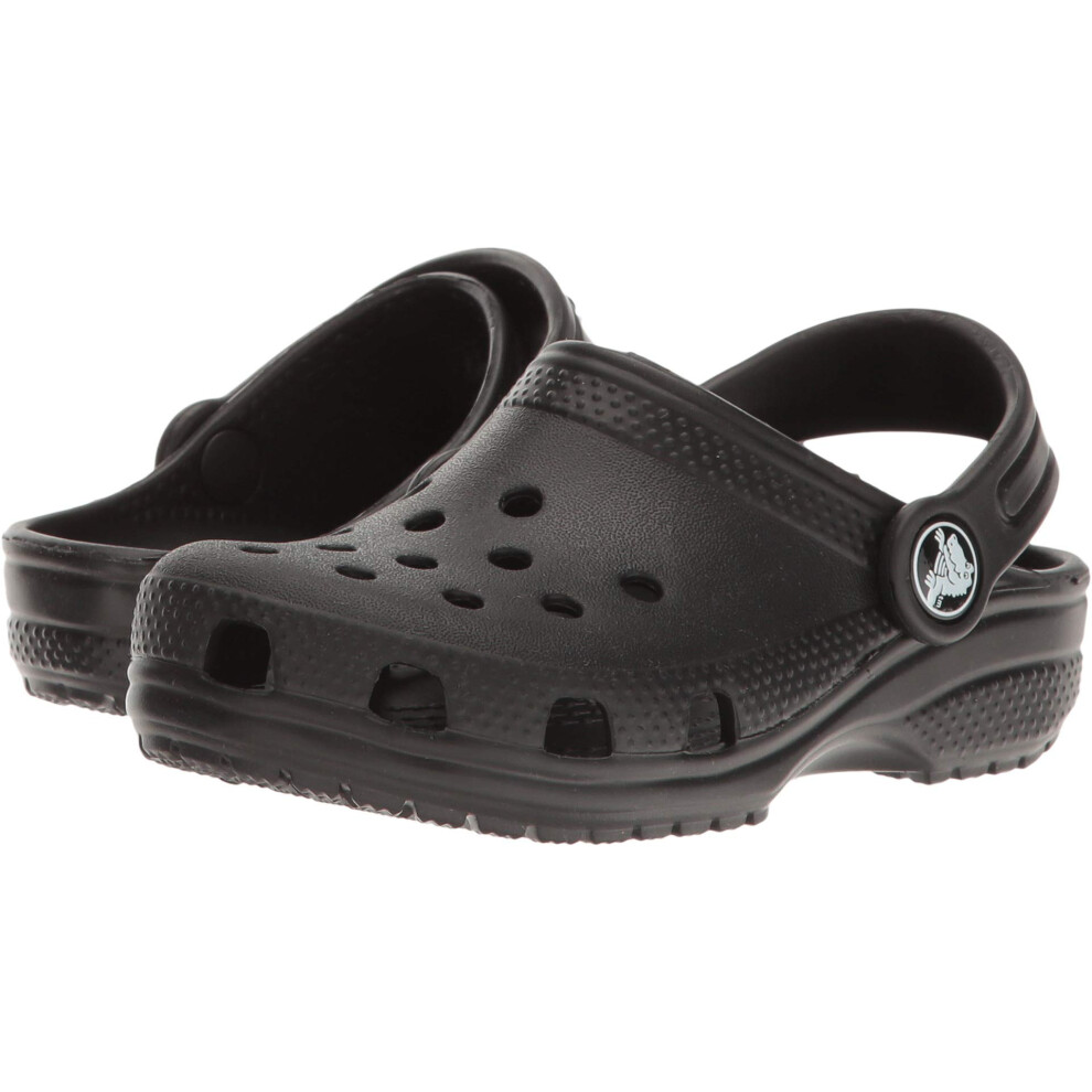 Crocs Unisex-Child Classic Clogs  Black  12 Little Kid