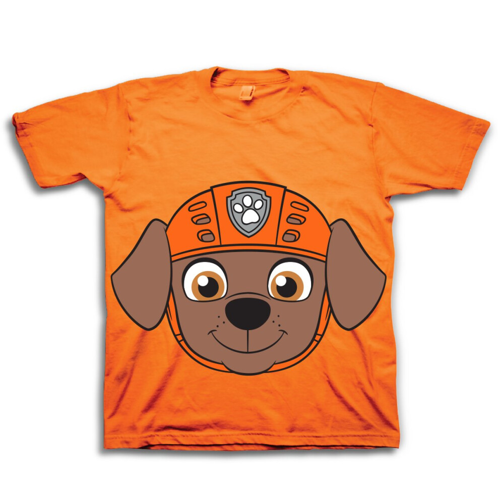 Paw Patrol Kid's Zuma Big Face Tee Shirt  Orange  2T