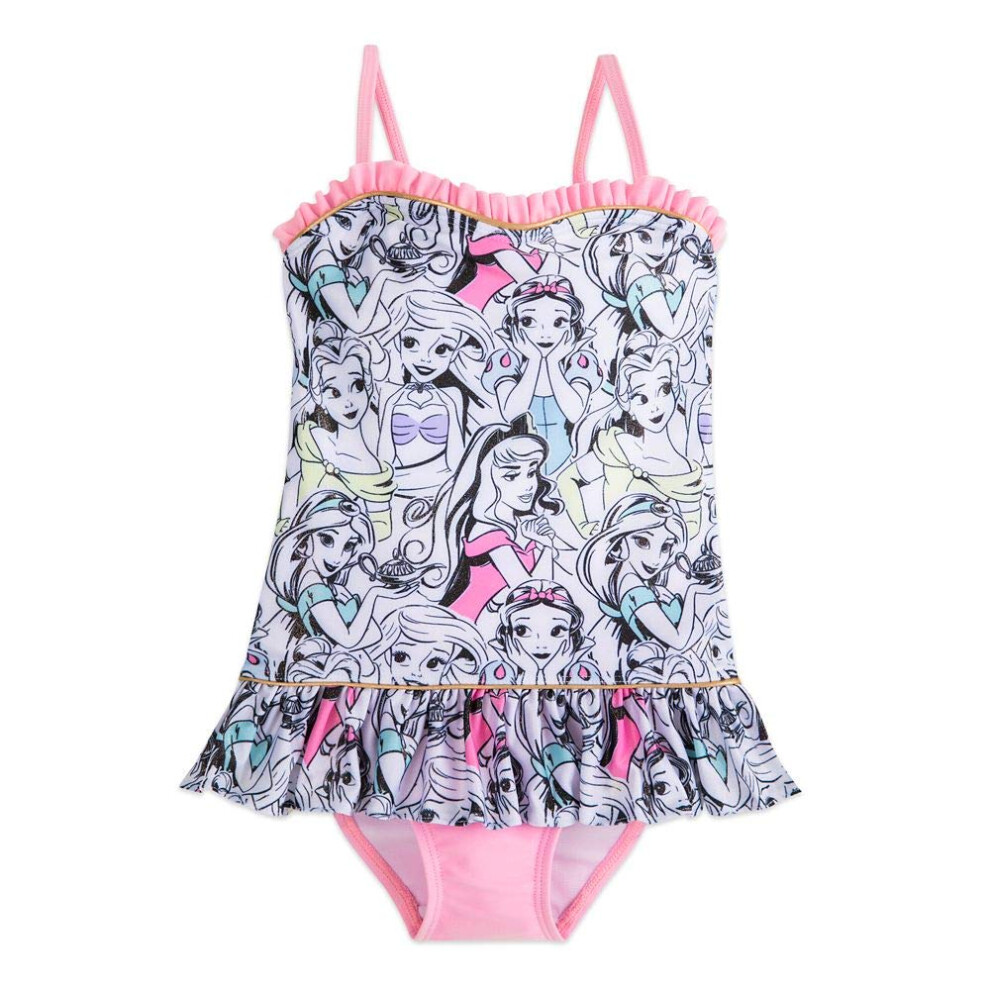 Disney Princess Swimsuit for Girls- Size 9/10 Multicolored