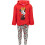 Disney Disney Minnie Mouse Κορίτσι Κουκούλα και Κολάν Σετ Κόκκινο 2T 5