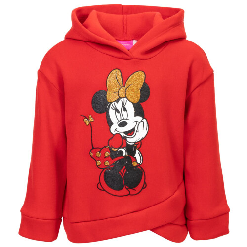 Disney Disney Minnie Mouse Κορίτσι Κουκούλα και Κολάν Σετ Κόκκινο 2T 2