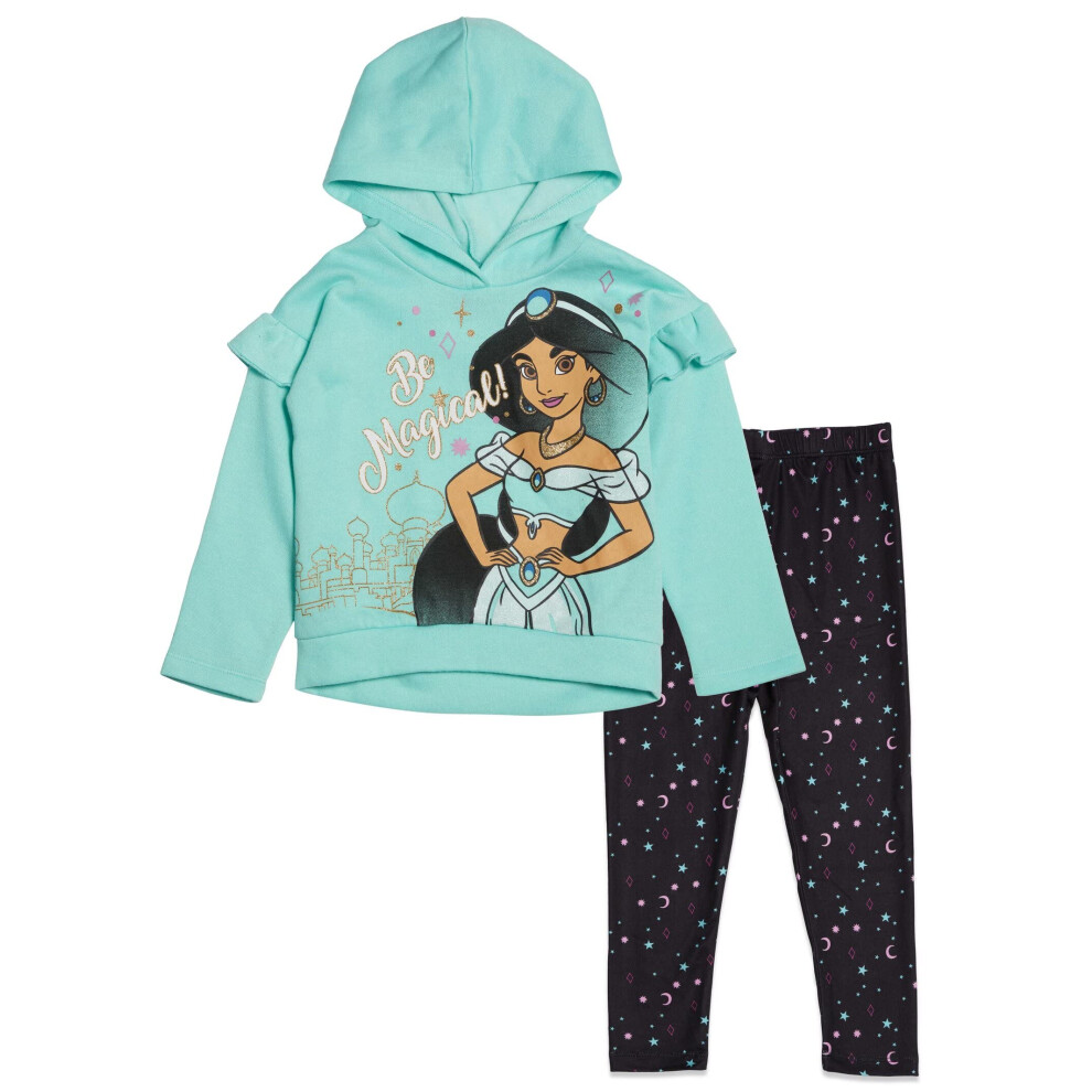 Disney Aladdin Jasmine Girl Fleece Hoodie & Ruffle Leggings 3T