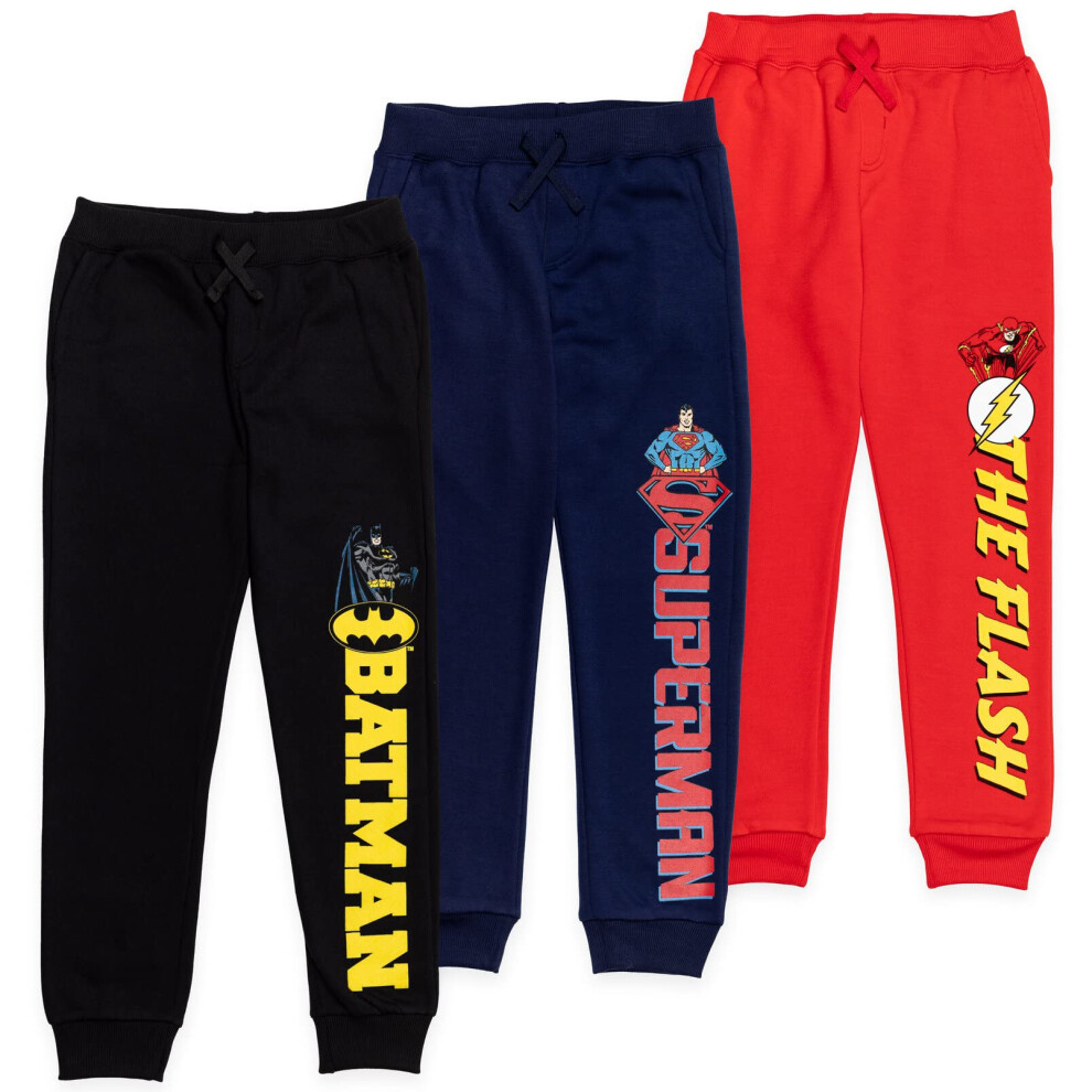 DC Comics Justice League Batman Superman Flash Big Boys 3 Pack Jogger