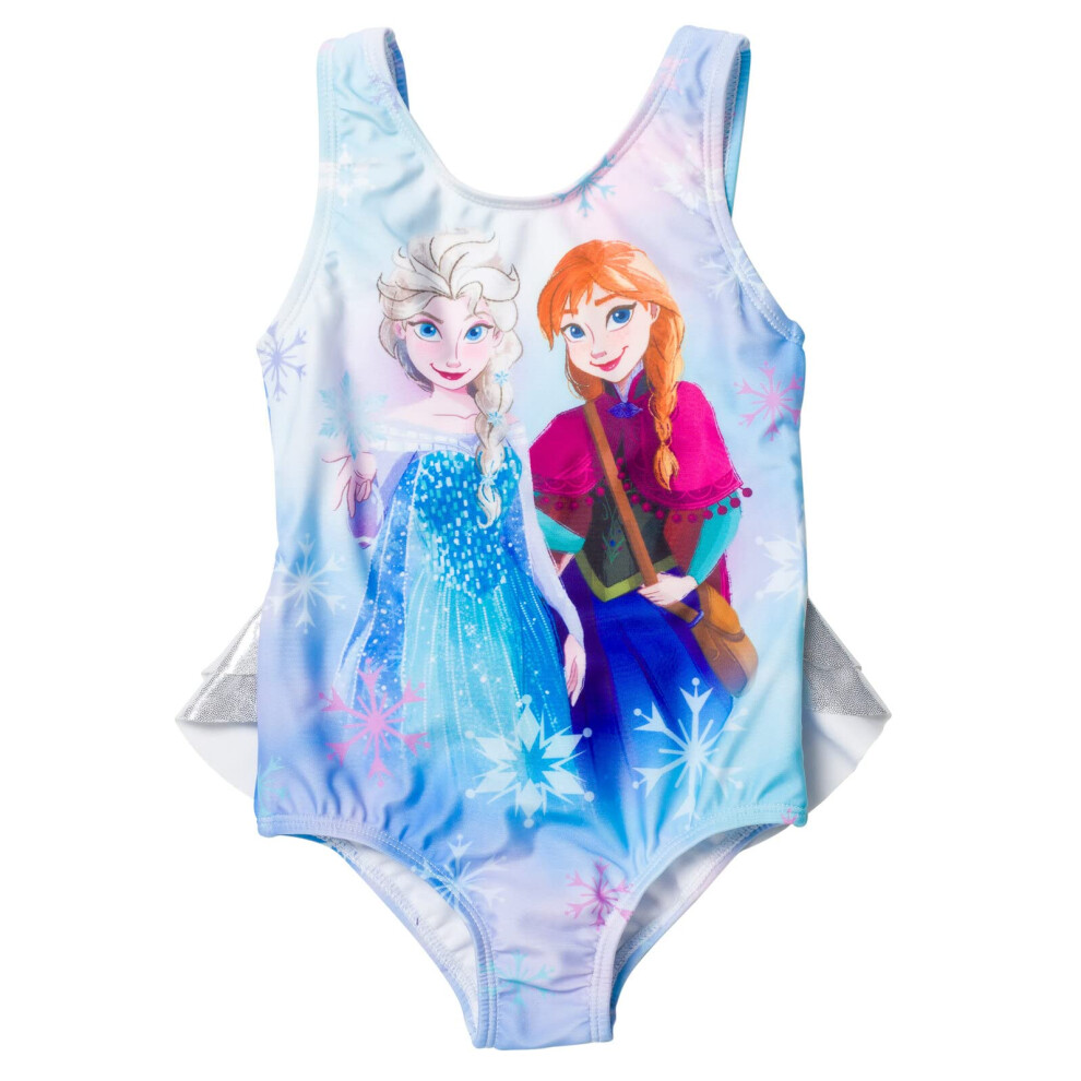 Disney Frozen Princess Anna Elsa Toddler Girls One Piece Bathing Suit