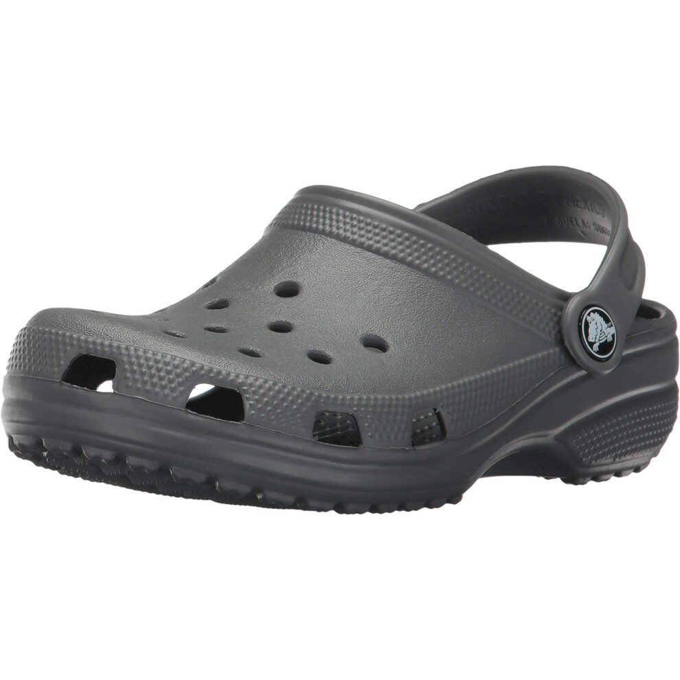 Crocs Unisex-Child Classic Clogs  Slate Grey  5 Big Kid