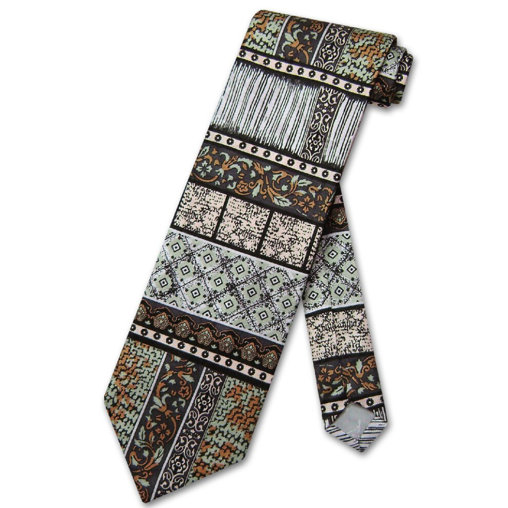 Antonio Ricci SILK NeckTie Made in ITALY Geometric Design Men's Neck T