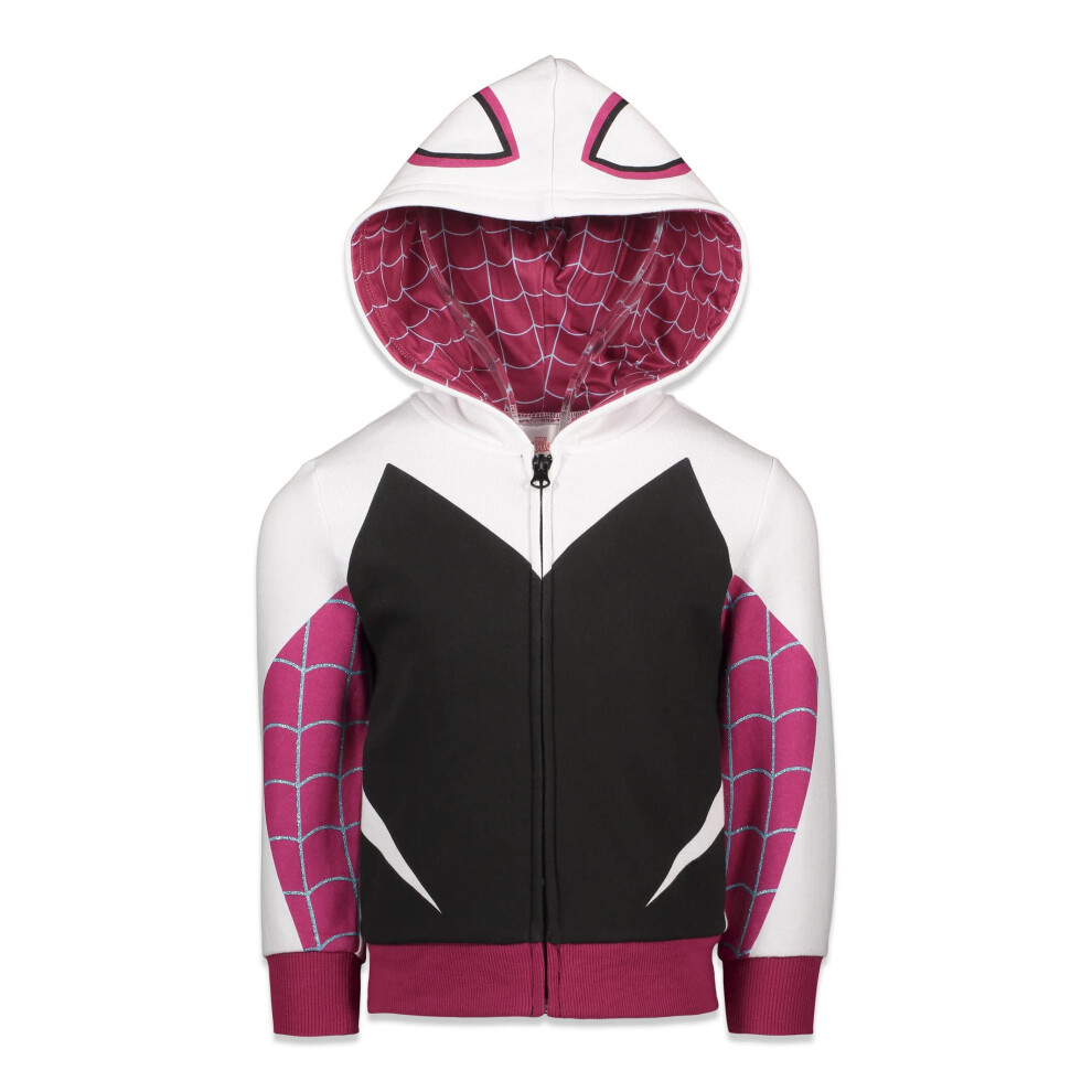 Marvel Spider-Man Spider-Gwen Ghost Spider Little Girls Fleece Zip Up