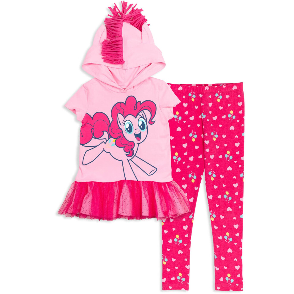 My Little Pony Pinkie Pie Little Girls Cosplay T-Shirt and Leggings 6-