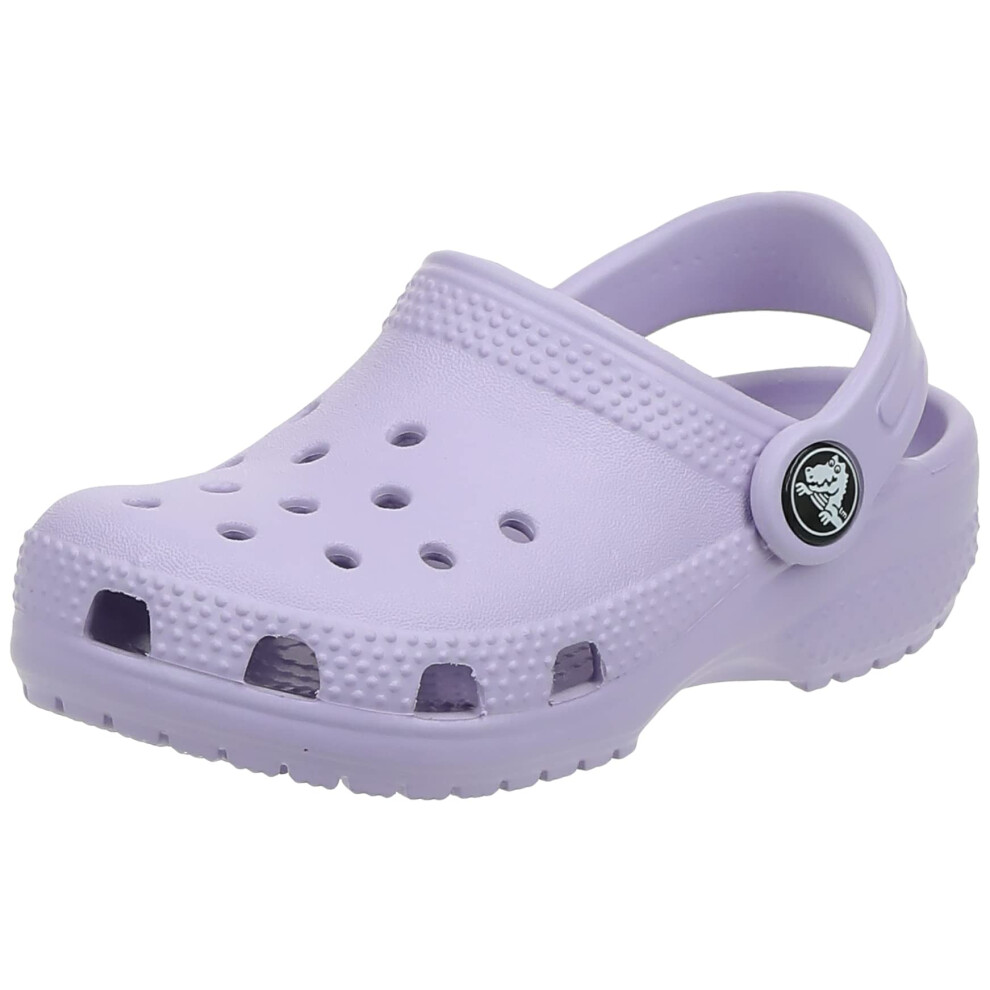 Crocs Kids' Classic Clog   Lavender/Lavender  4 Big Kid