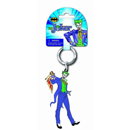 DC DC Comics The Joker Batman Laser Cut Rubber Keychain