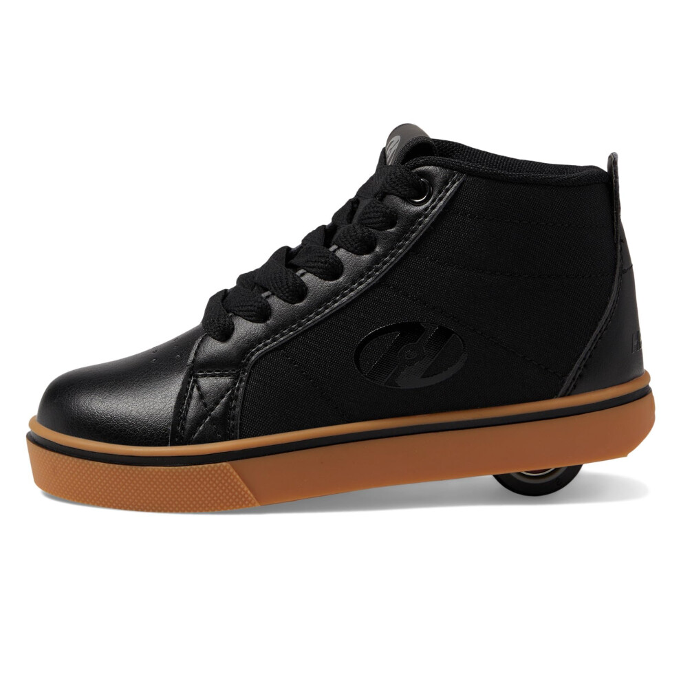 HEELYS Racer 20 (Little Kid/Big Kid/Adult) Black/Gum 8 Men's  9 Women'