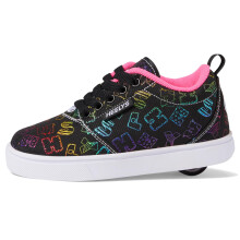 HEELYS Tytt jen Pro 20 Prints (Pieni lapsi/Iso lapsi/Aikuinen) Musta/Sateenkaari/Vaaleanpunainen 6 Iso lapsi (Naiset 7) M