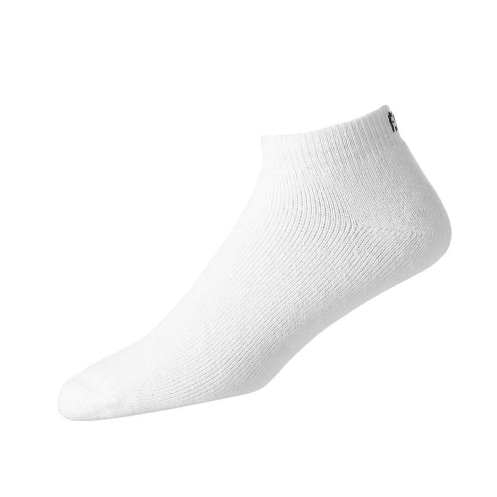 FootJoy Men's ComfortSof Sport Socks White  Fits Shoe Size 7-12