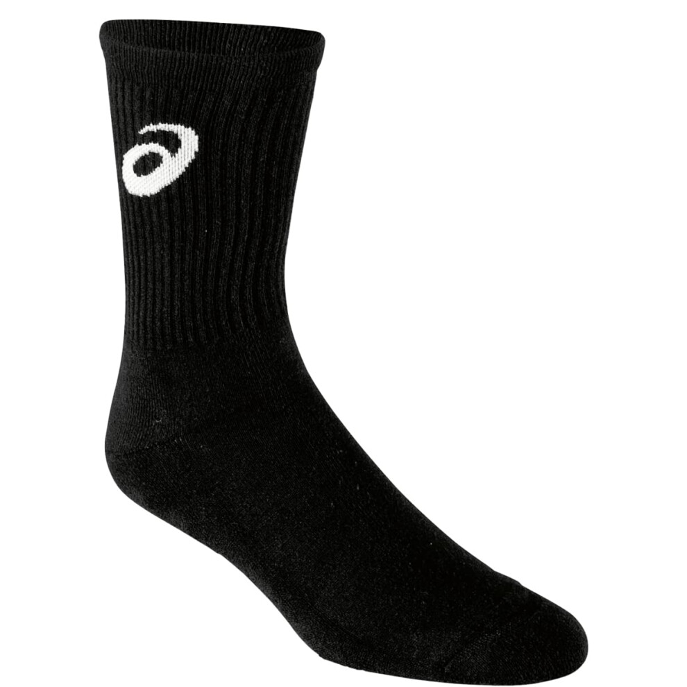 ASICS Men's Team Crew Sock  Black  Large