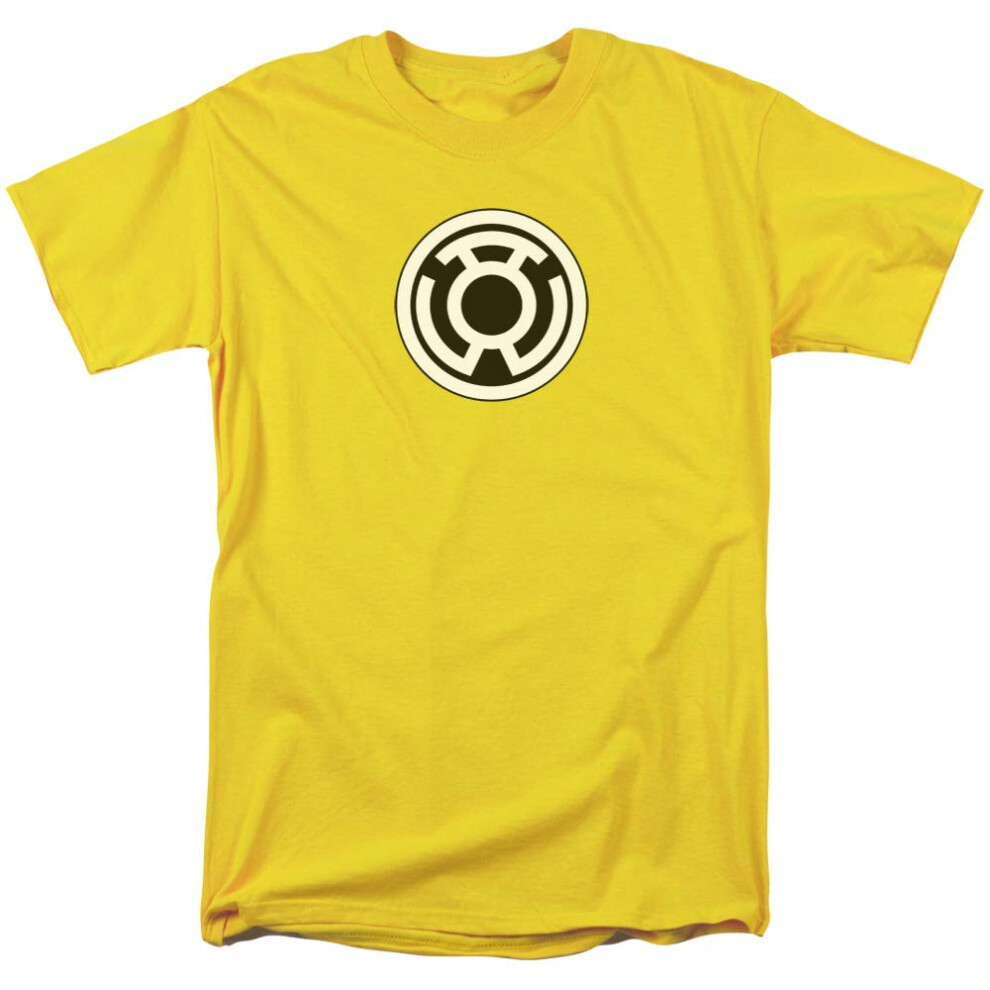 DC Comics Men's Green Lantern Short Sleeve T-Shirt  Yellow  Small