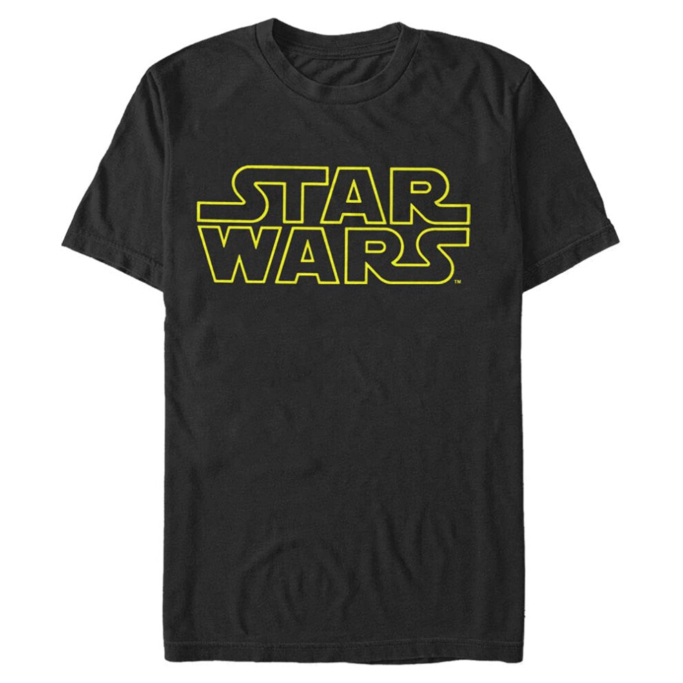 Star Wars Men's Simplified T-Shirt Black  X-Large