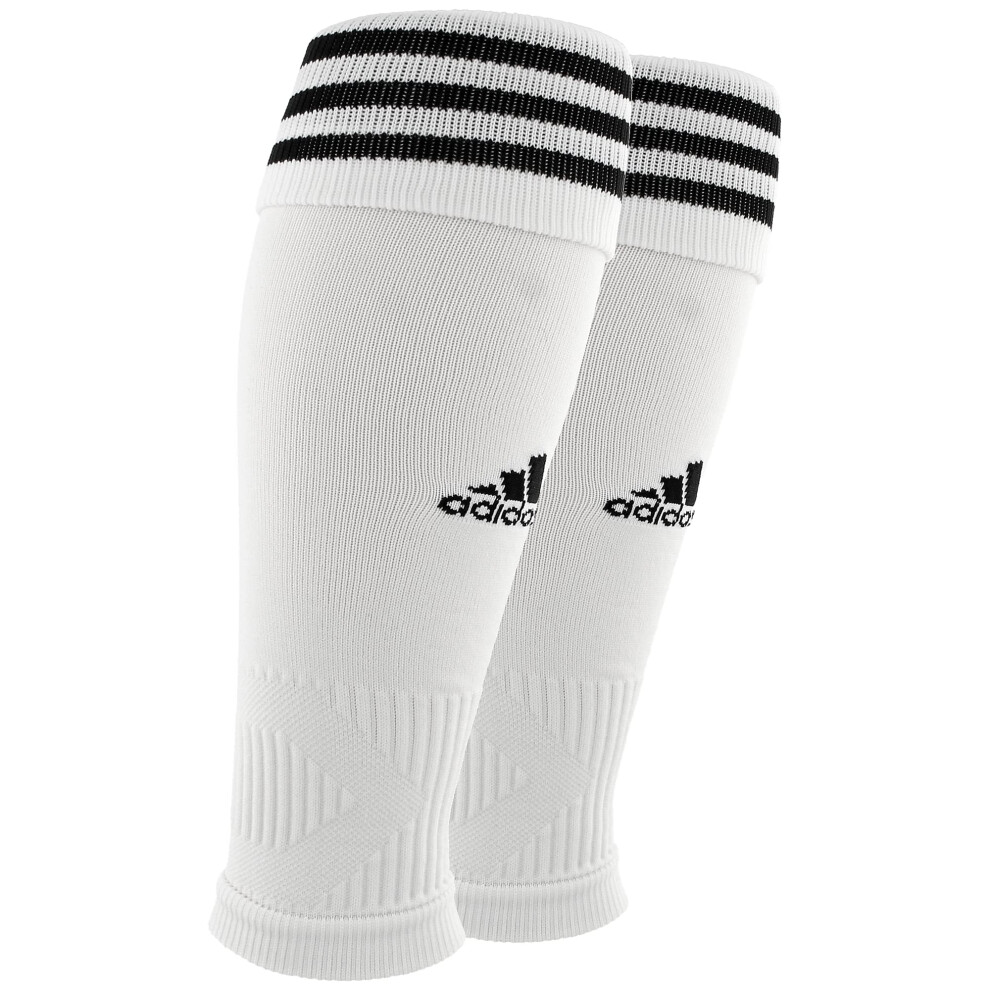 adidas Unisex Alphaskin Soccer (2-pack) Calf Sleeve Sock Team  White/B