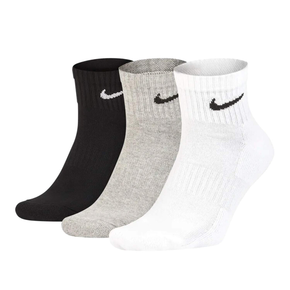 Nike Everyday Cushion Ankle Training Socks (3 Pair)  Men's & Women's A