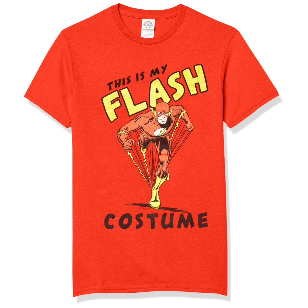 DC Comics Mens Flash Costume T-Shirt  Red  X-Large US