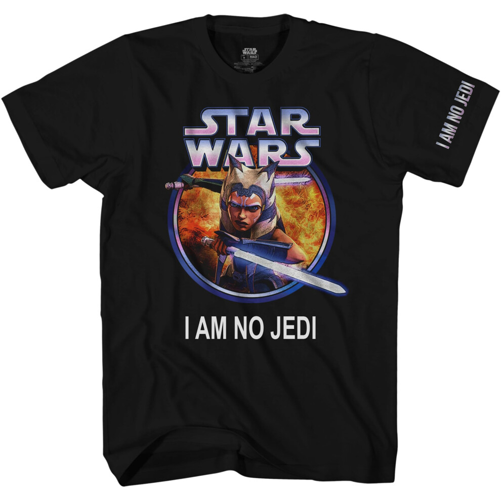 STAR WARS Graphic Tees Adult Shirts - Ahsoka Tano Jedi Fire T Shirt -