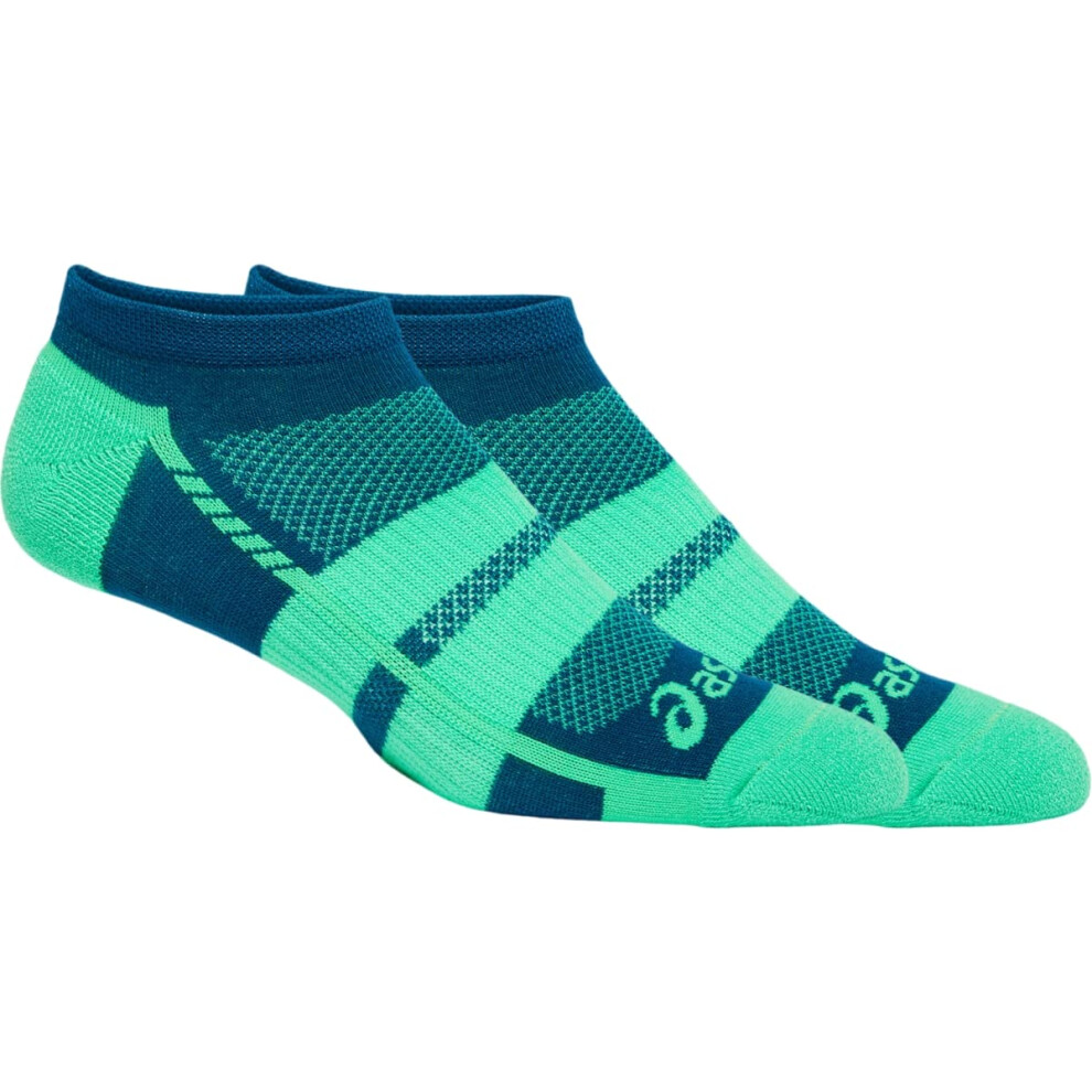 ASICS Unisex SPEED NO SHOW 2P Training Socks  M  DEEP SEA TEAL