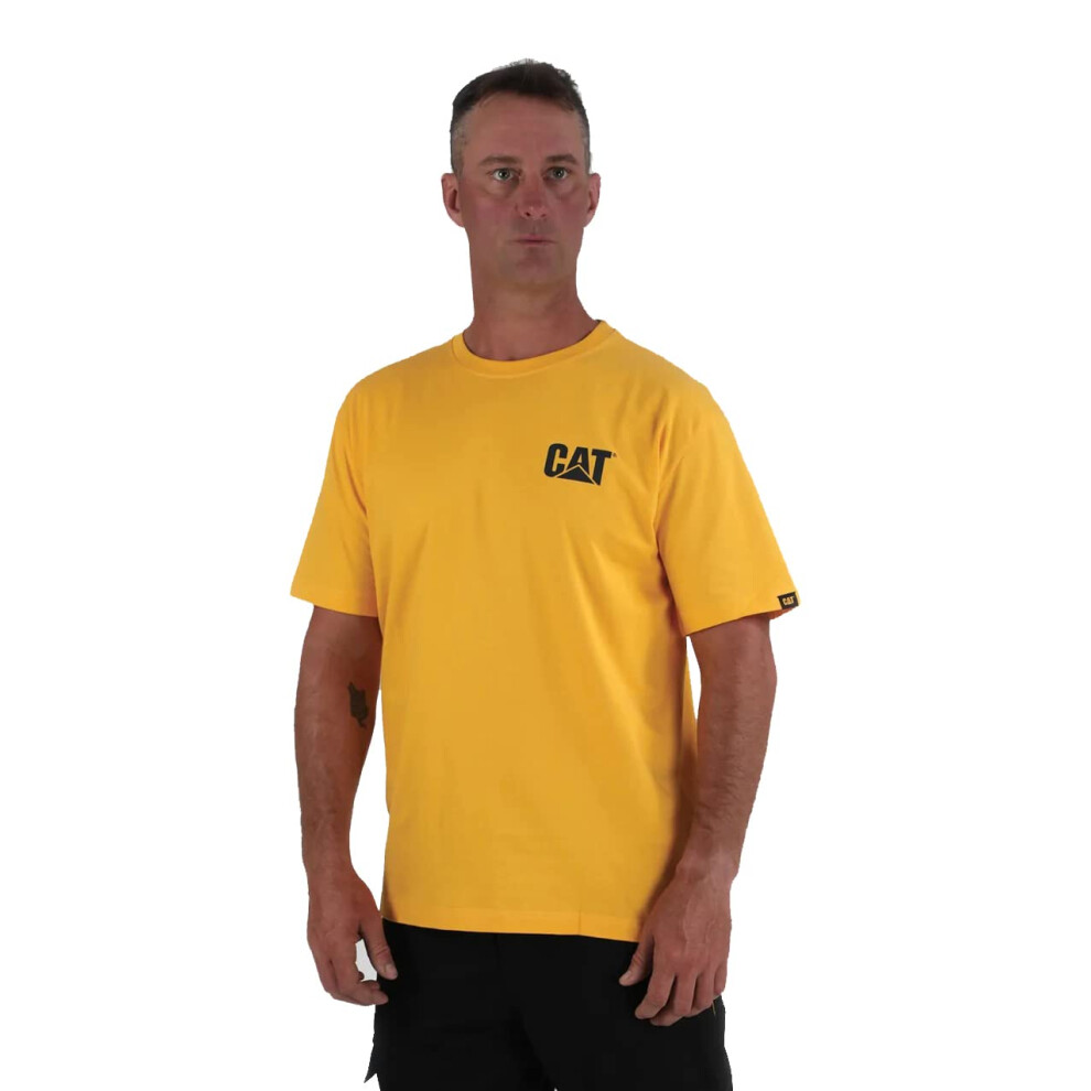 Caterpillar Men's Trademark T-Shirt (Regular and Big & Tall Sizes)  Ye