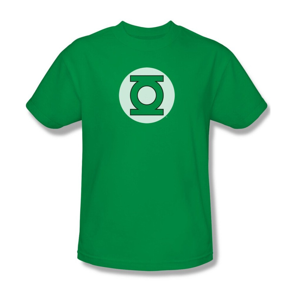 DC Comics Men's Short Sleeve T-Shirt  Lantern Kelly Green  Large