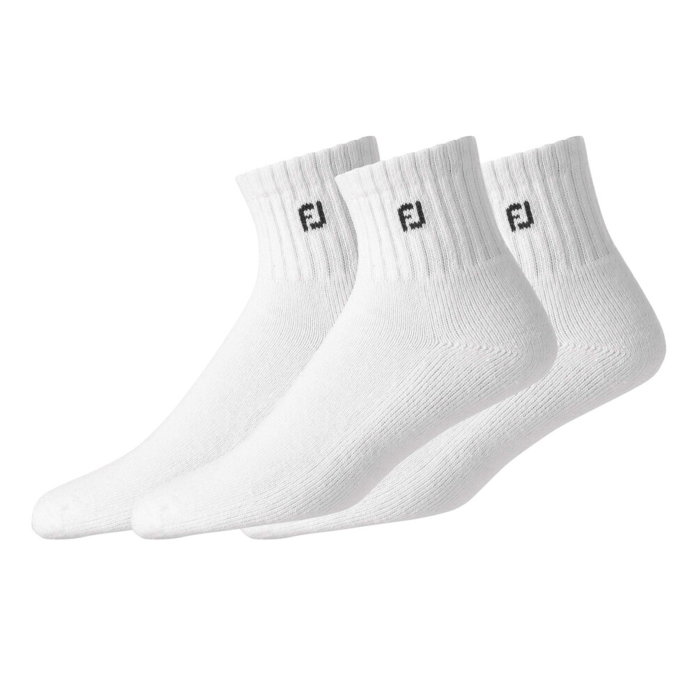 FootJoy Mens 15214D Socks  White  Shoe Size 7-12 US