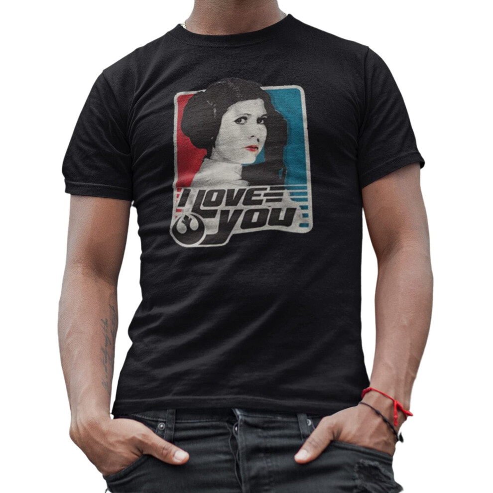 STAR WARS Princess Leia I Love You Gift for Women Adult Graphic Tshirt