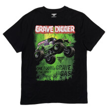 Monster Jam Grave Digger Herren T-Shirt Grave Digger Schwarz Medium