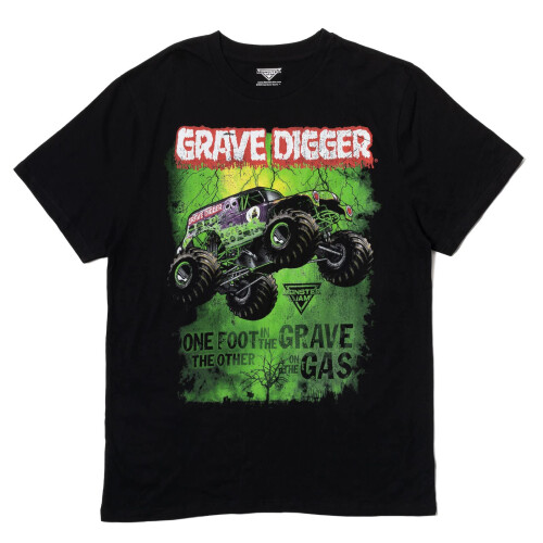 Monster Jam Monster Jam Grave Digger Herren T-Shirt Grave Digger Schwarz Medium