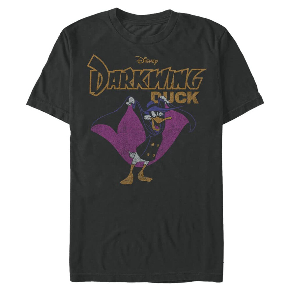 Disney Big Darkwing Dark Duck Men's Tops Short Sleeve Tee Shirt  Black