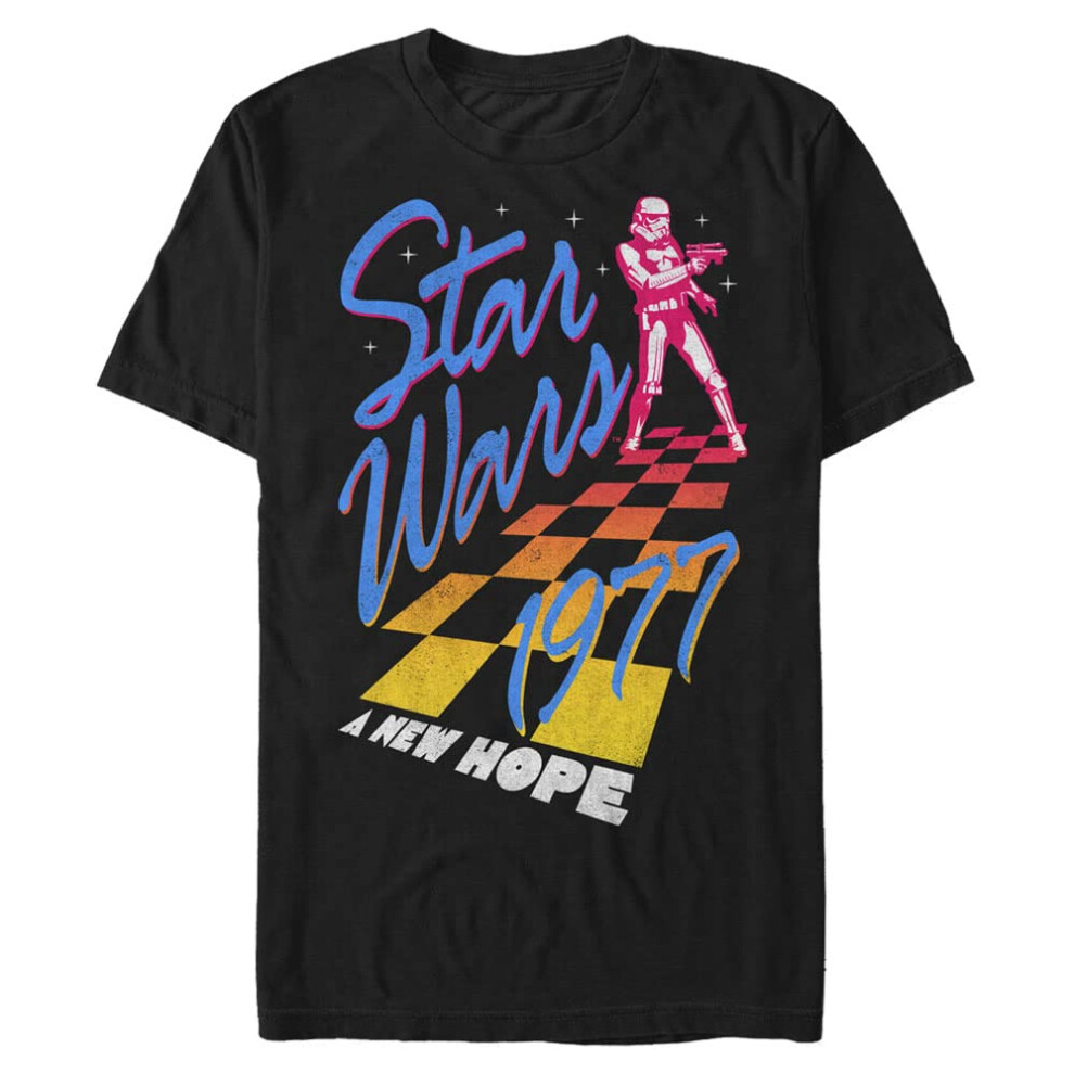 Star Wars New Wave Men's Tops Short Sleeve Tee Shirt  Black  4X-Large