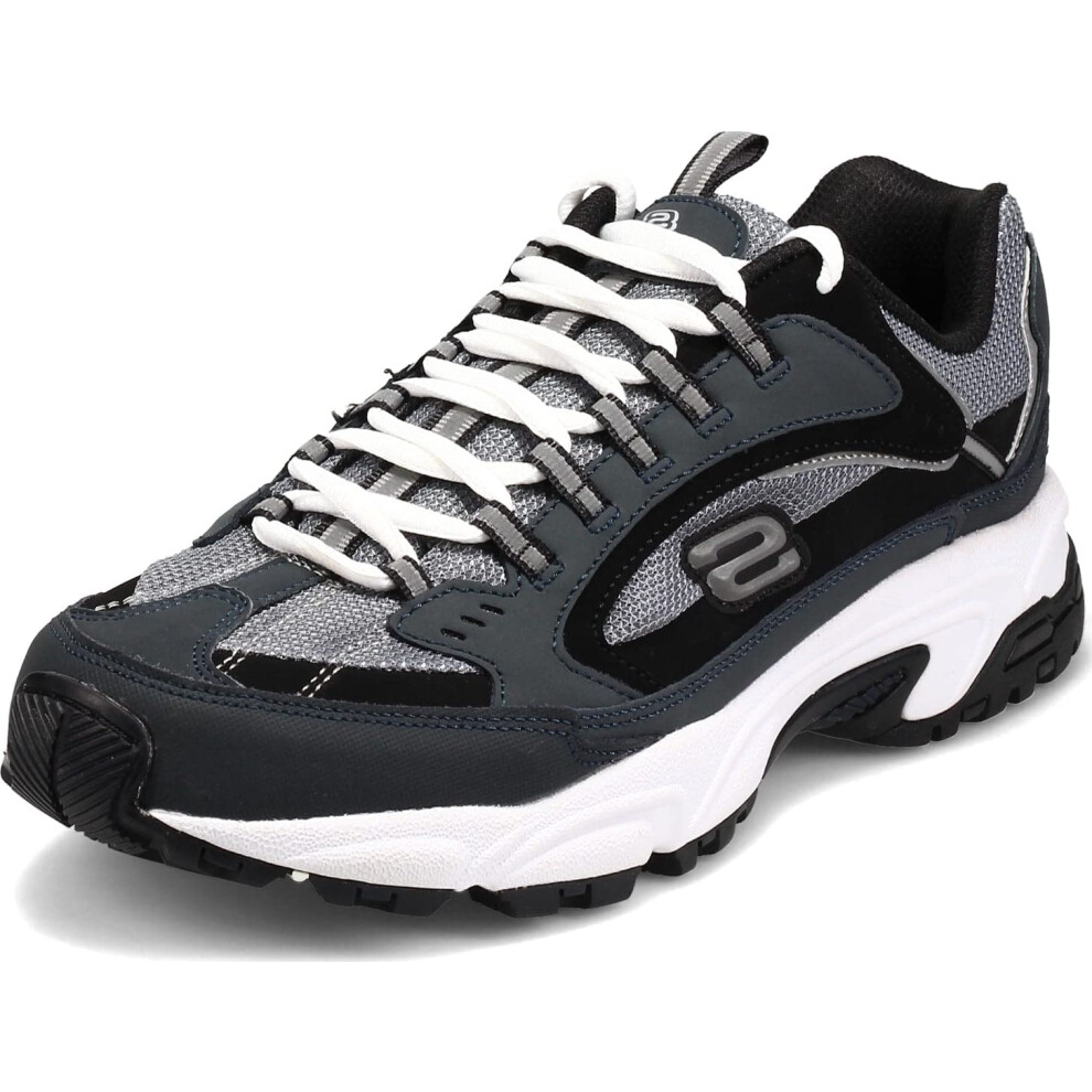 Skechers Men's Stamina-Nuovo lace up sneaker  Navy/Black  11 M US