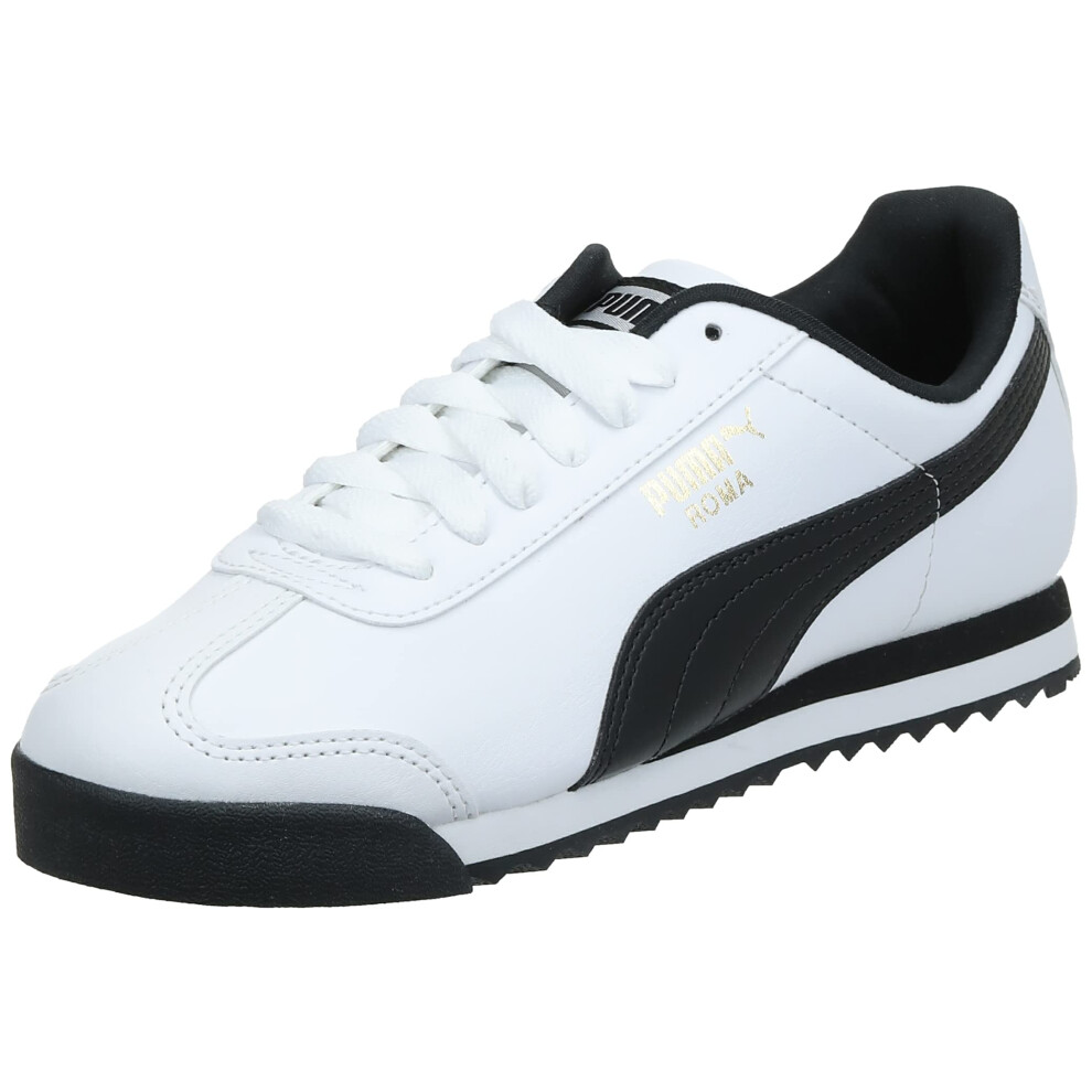 PUMA Men's ROMA BASIC Sneaker  white-black  7