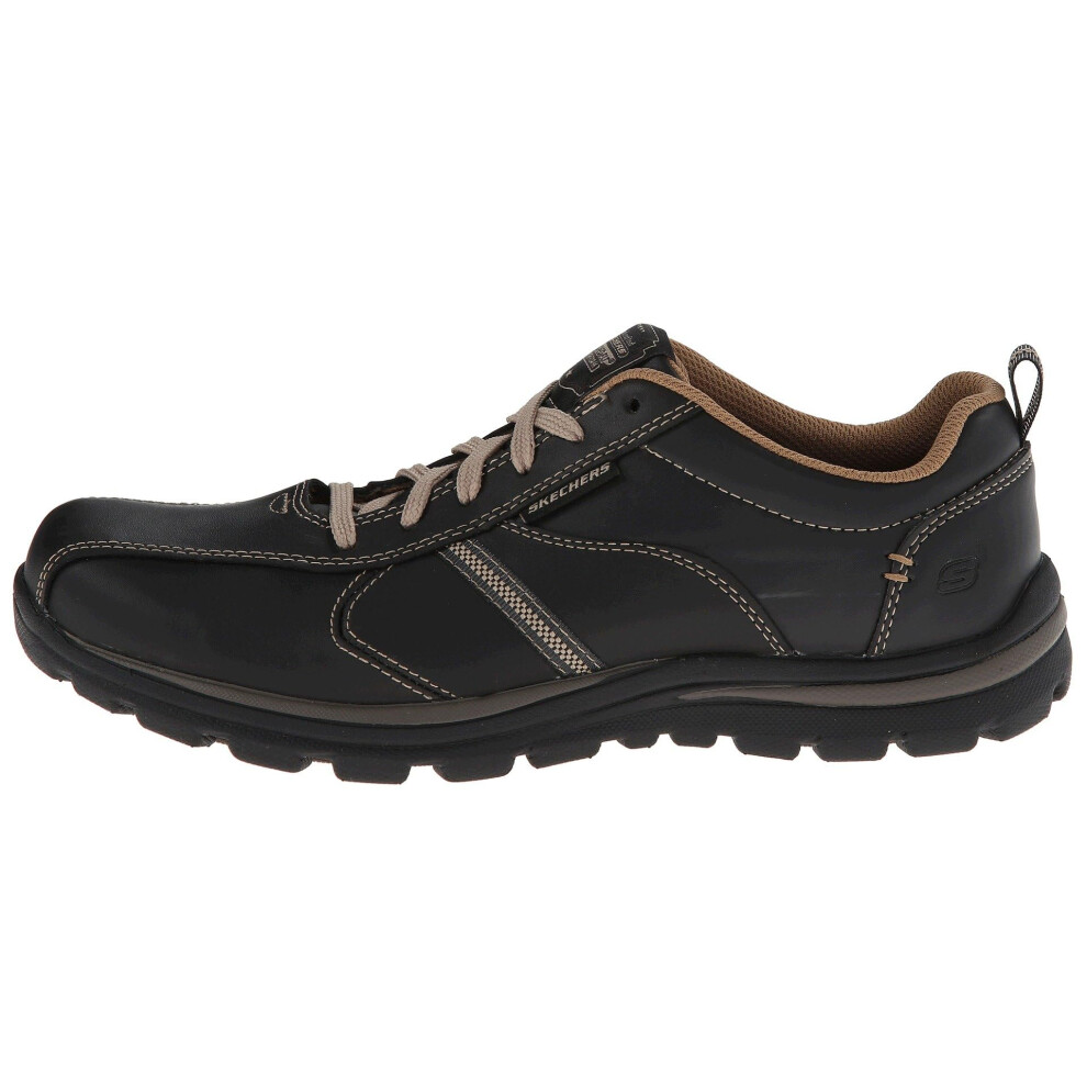 Skechers USA Men's Superior-Levoy Oxford Black/Tan 8 M US