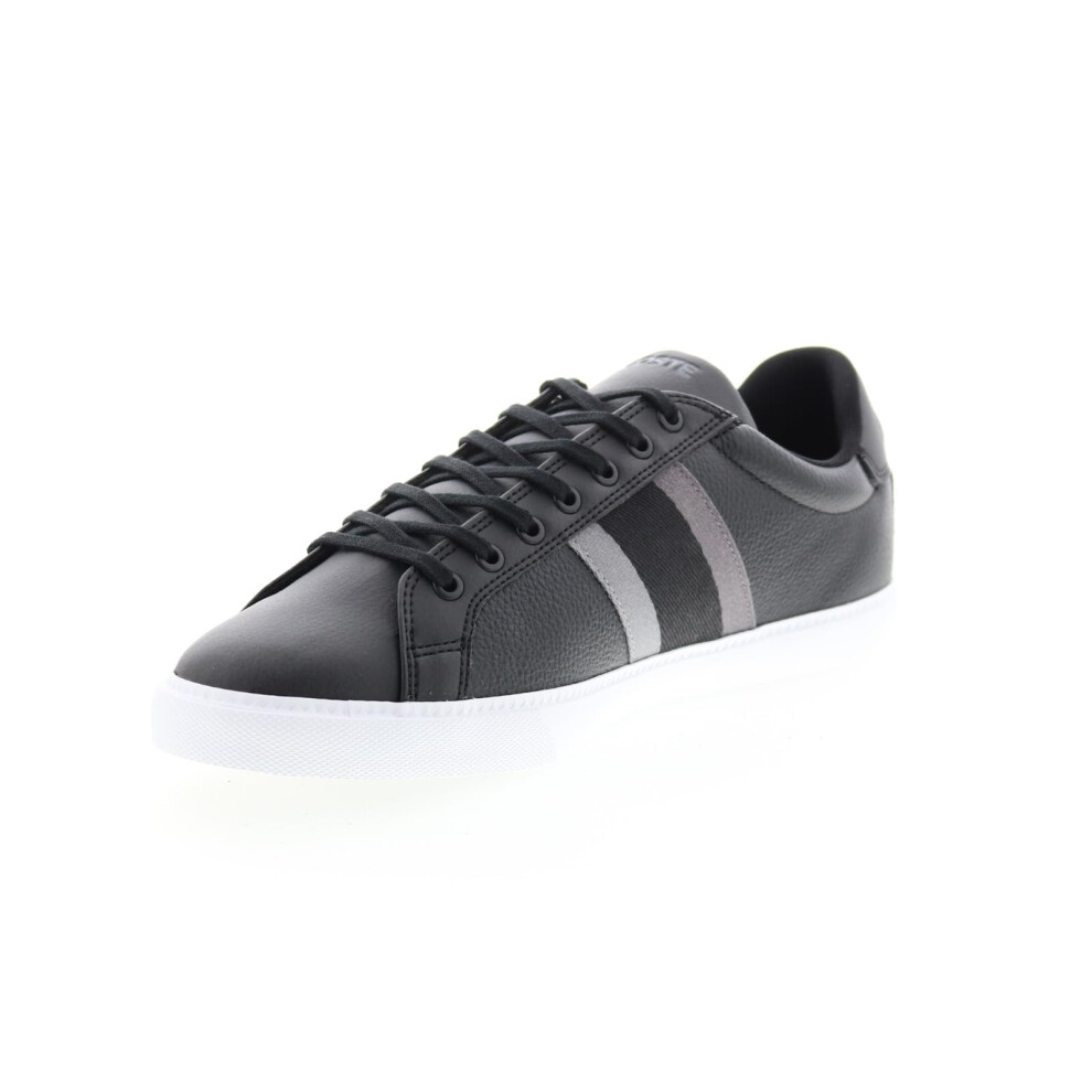 Lacoste Men's Grad Vulc 120 2 P Sneaker  Black/Dark Grey  9