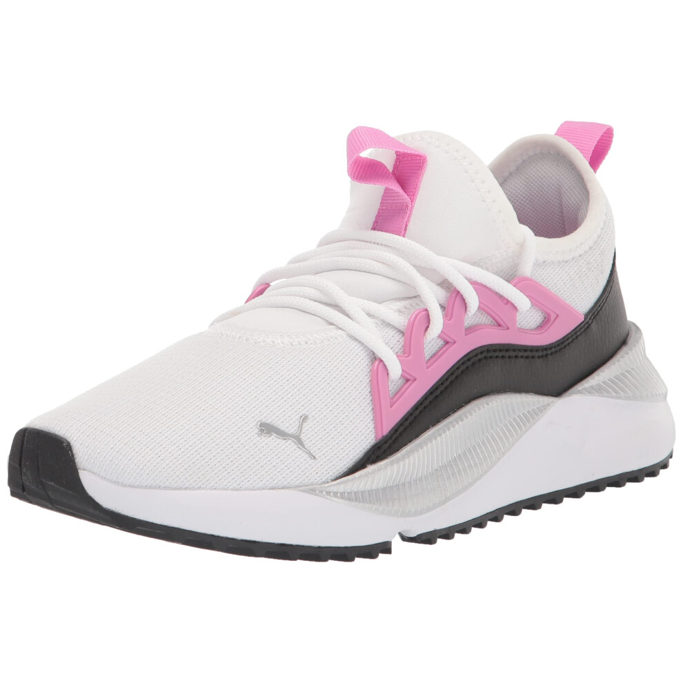 Puma Women's Pacer Future Allure Sneaker  White-Opera Mauve Black  6.5