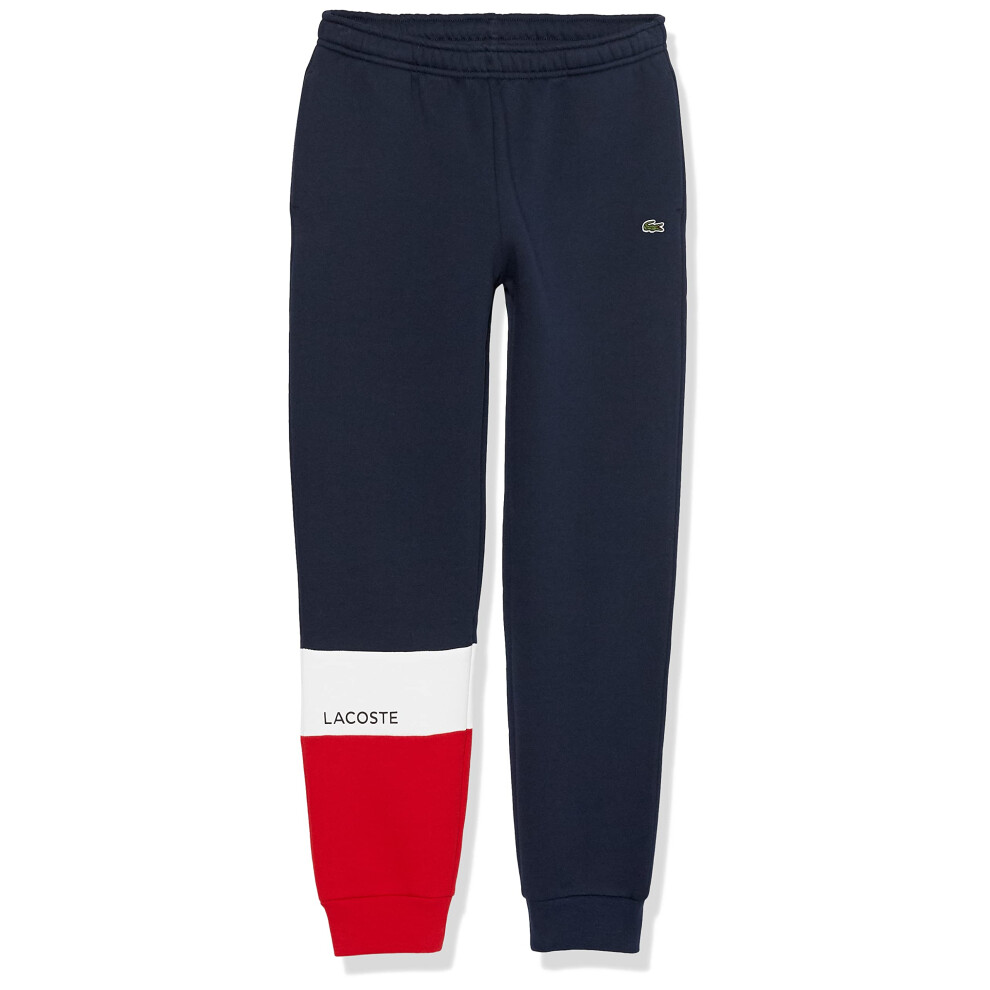 Lacoste Boys' Branded Trackpants  Marine/Blanc-Rouge  10 Years